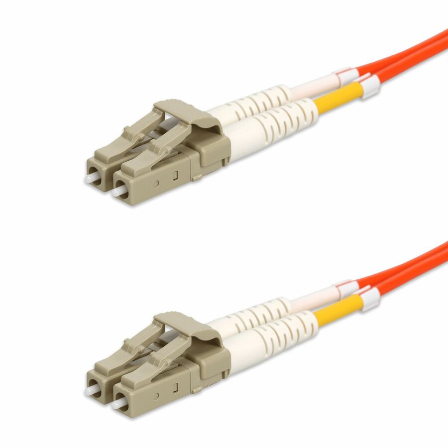 AddOn 12m LC to LC Orange OM4 Duplex OFNR (Riser-Rated) TAA Fiber Patch Cable