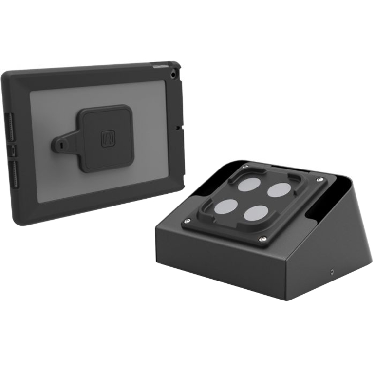 Compulocks Universal Tablet Magnetic AV Conference Room Capsule with Cable Lock Black