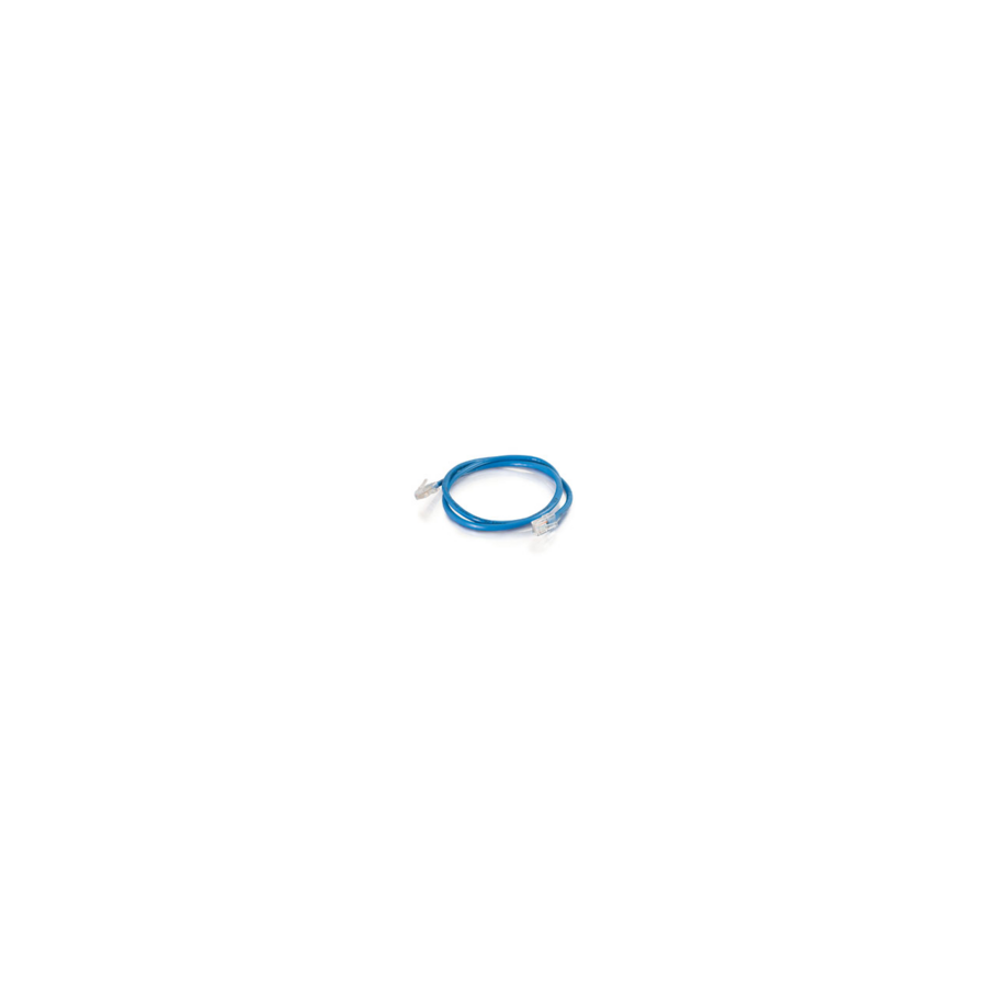 Quiktron 1ft Value Series Cat6 Non-Booted Patch Cord - Blue