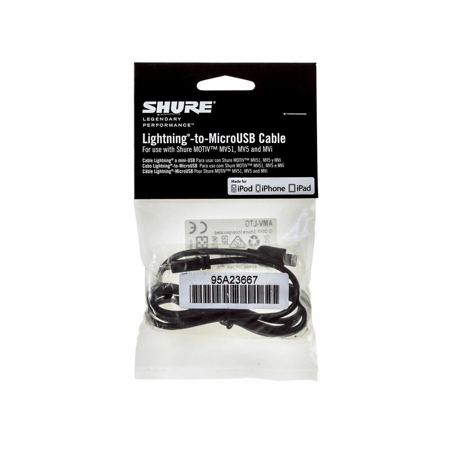 Shure Lightning/Micro-USB Data Transfer Cable