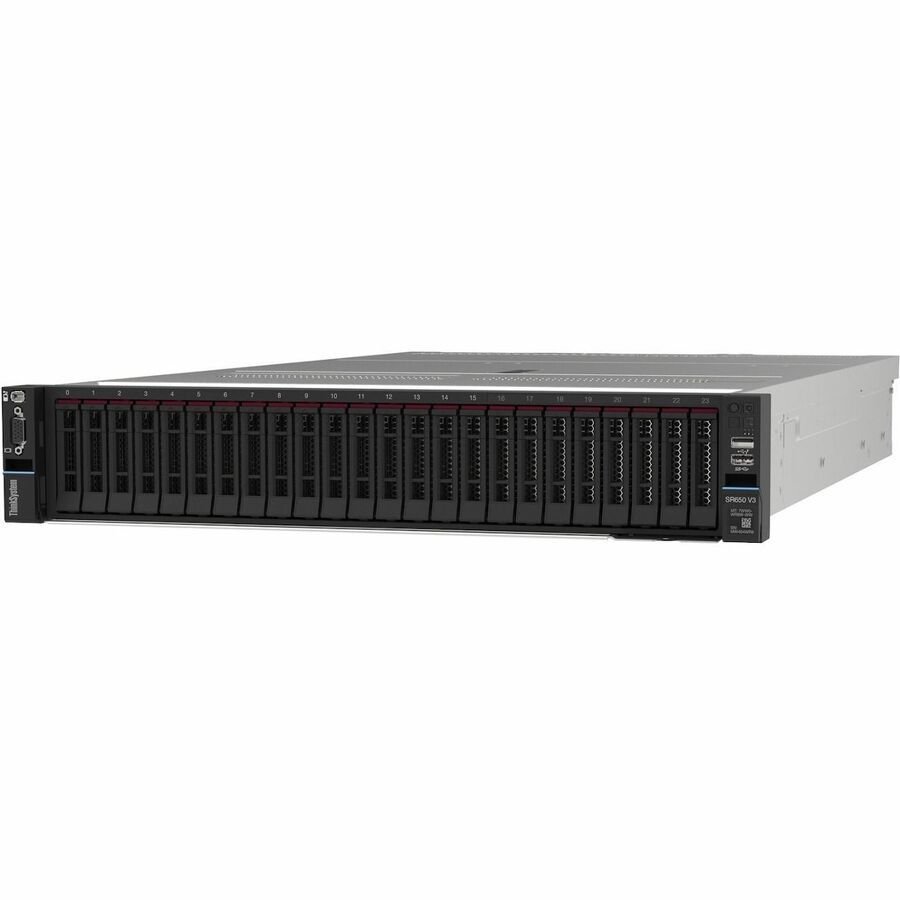 Lenovo ThinkSystem SR650 V3 7D76A07KNA 2U Rack Server - 1 Xeon Silver 4509Y 2.60 GHz - 32 GB RAM - Serial ATA/600 Controller