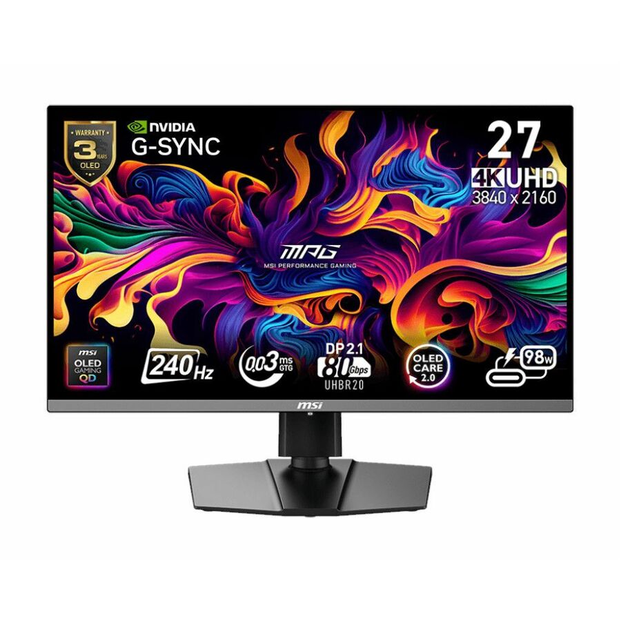 MSI MPG 322URX QD-OLED UHD 240Hz 27 inch Gaming Monitor