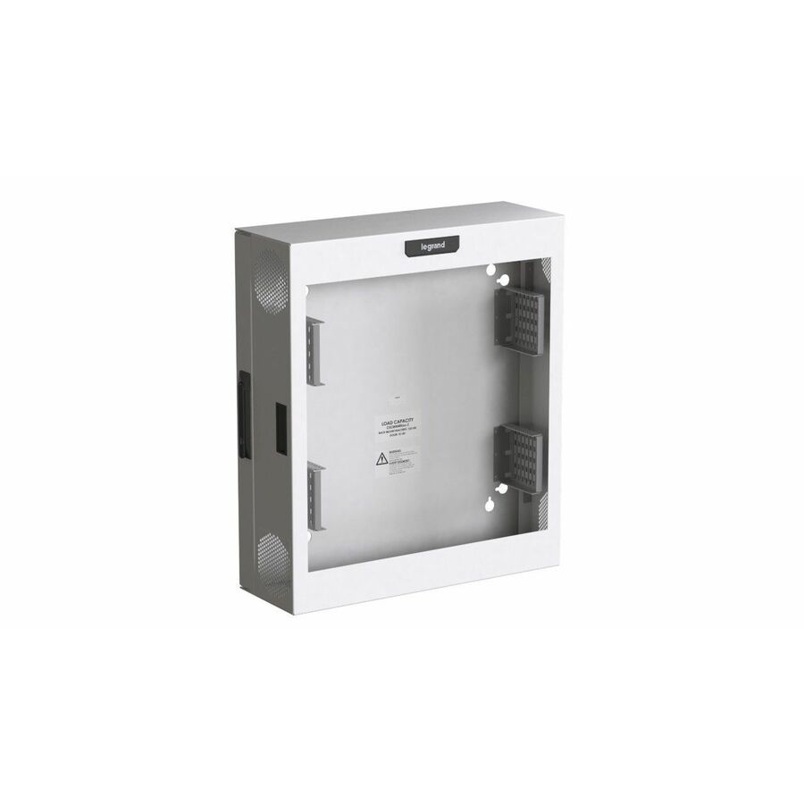 Ortronics Compact Edge Cabinet, 4 RU, Plexiglass Door - White