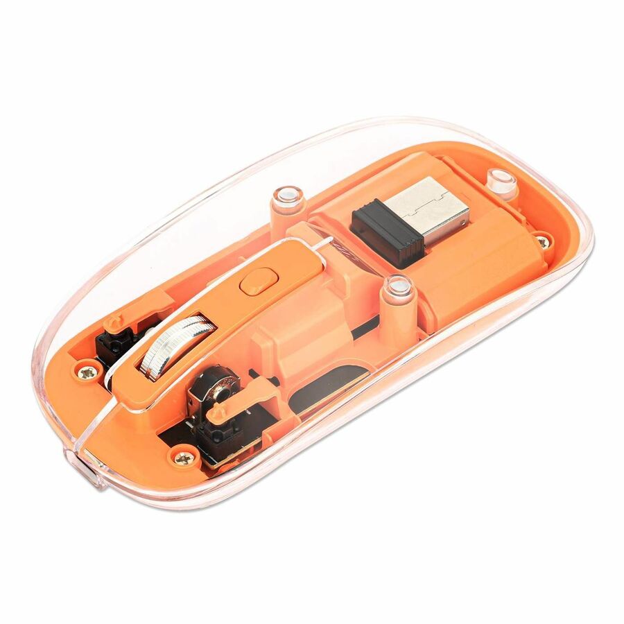 Manhattan Transparent Rechargeable Wireless USB Mouse