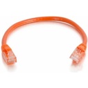 Quiktron Q-Series Patch Cords, CAT6, booted, Orange, 7 FT