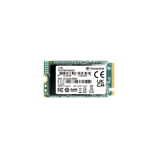 Transcend MTE400S 1 TB Solid State Drive - M.2 2242 Internal - PCI Express NVMe (PCI Express NVMe 3.0 x4)
