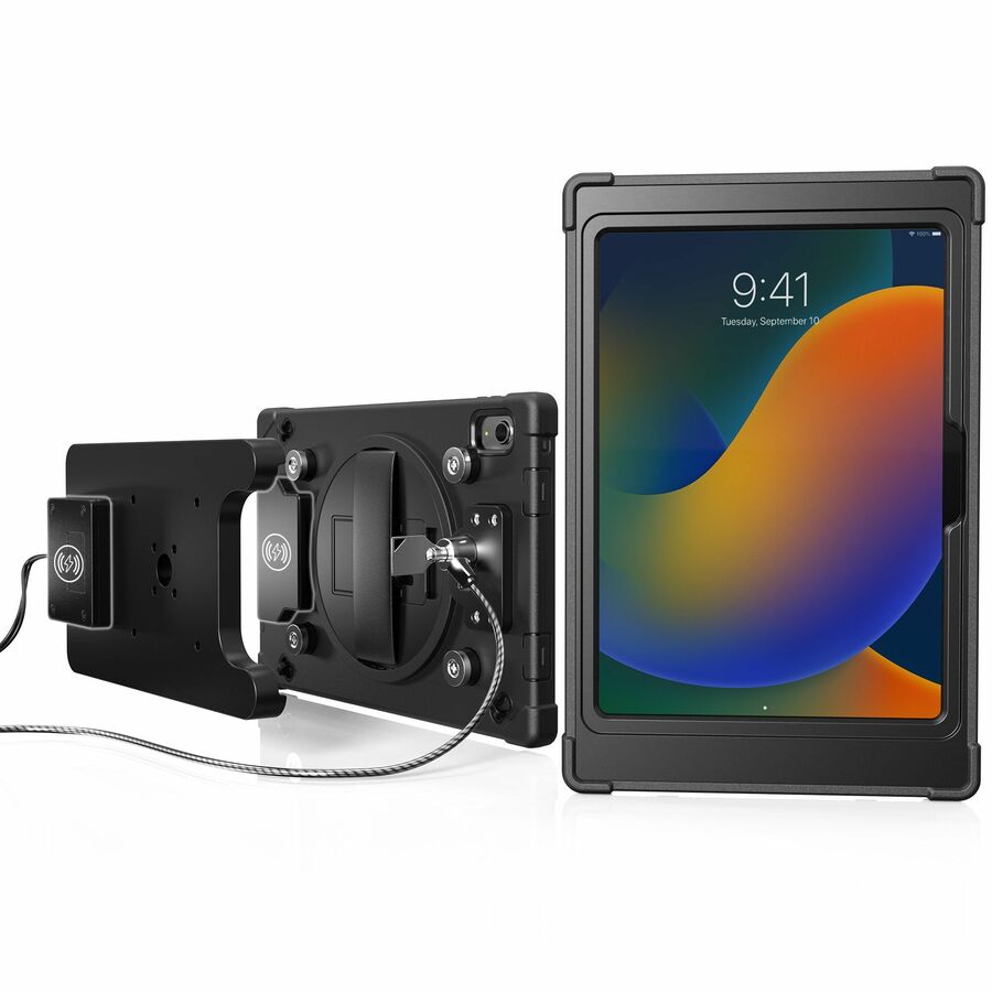 CTA Digital Wireless Inductive Charging Case w/ Security Lock for iPad 10th Gen. 10.9"
