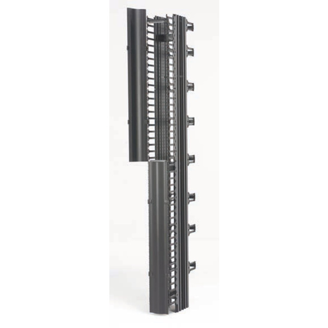 Eaton RCM+ Vertical Cable Manager, Dual Density, 6"W X 84"H, Flat Black