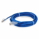 AddOn 25ft Blue CAT 6 Plenum-Rated Ethernet Cable Snagless Easy Clear Boot TAA RJ-45 M/M