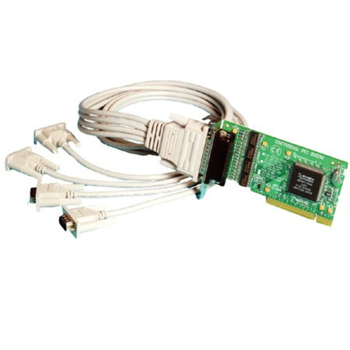 Brainboxes 4 Port RS232 Low Profile PCI Serial Port Card DB9