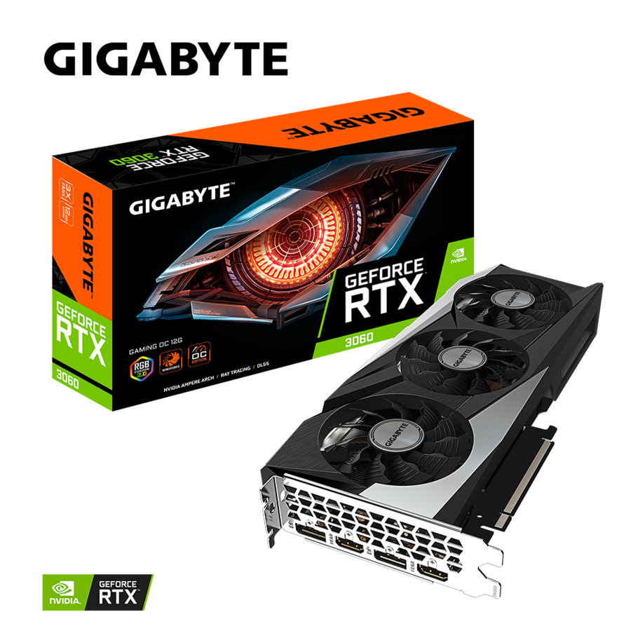 GIGABYTE NVIDIA GeForce RTX 3060 Graphic Card - 12 GB GDDR6