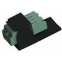 Panduit Mini-Com Green LC Duplex, Black Module