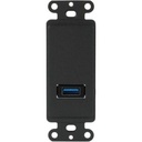 TechLogix Networx HDMI and USB Wallplate Insert for MOFO Fiber Technology, 1 Port, White