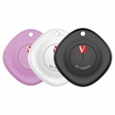 My Finder Bluetooth Tracker 3pk - Black,White,Purple