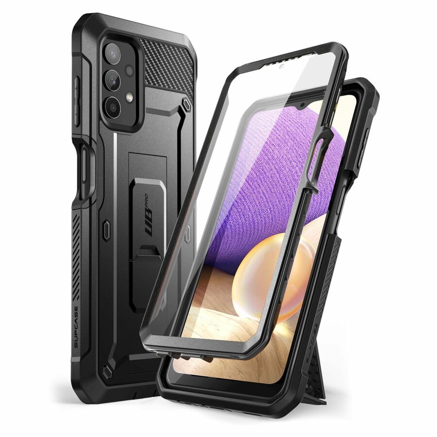 SUPCASE Unicorn Beetle Pro Rugged Carrying Case (Holster) Samsung Galaxy A32, Galaxy A32 5G Smartphone - Black