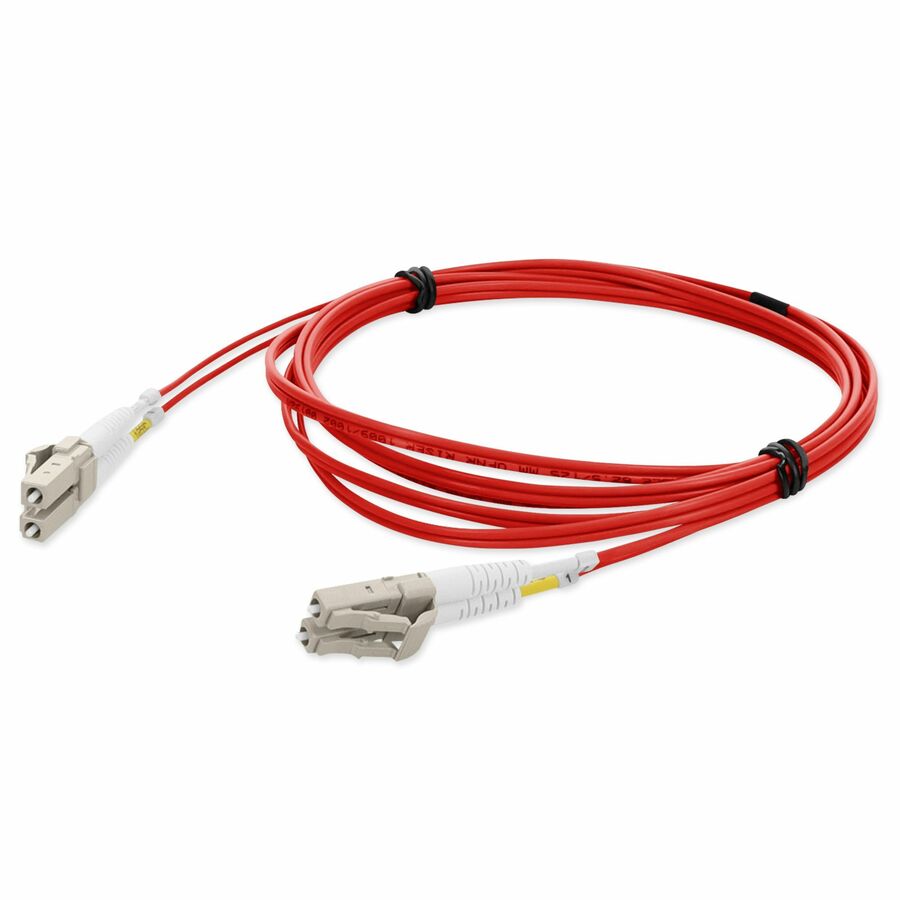 AddOn 3m LC to LC Red OM1 Duplex OFNR (Riser-Rated) TAA MMF Fiber Patch Cable