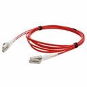 AddOn 3m LC to LC Red OM1 Duplex OFNR (Riser-Rated) TAA MMF Fiber Patch Cable