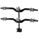 Amer Mounts Clamp Based Hex Monitor Mount for six 15"-24" LCD/LED Flat Panel Screens
