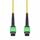 AddOn 3m MPO/APC to MPO/APC Yellow OS2 OFNP (Plenum-Rated) 12-Strand SMF Fiber Patch Cable