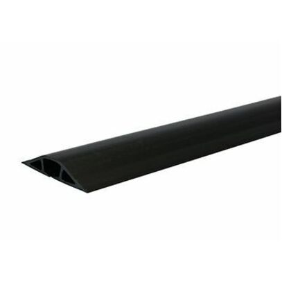 Wiremold Nonmetallic Pancake Overfloor Raceway Series - 1400 Series - 10ft Length - Black