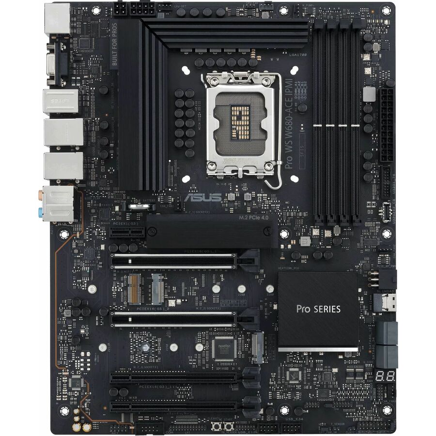 Asus WS W680-ACE IPMI Workstation Motherboard - Intel W680 Chipset - Socket LGA-1700 - ATX