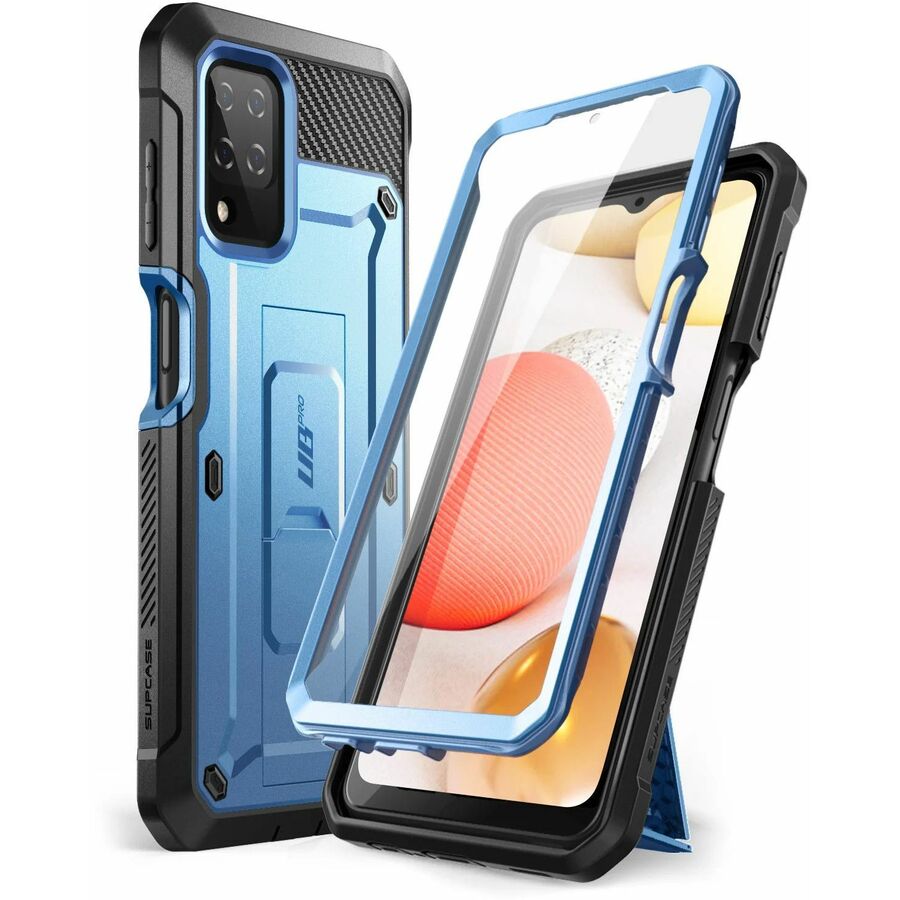 SUP Unicorn Beetle Pro Rugged Carrying Case (Holster) Samsung Galaxy A12 Smartphone - Metallic Blue