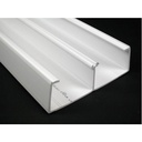 Wiremold 5400 Series - Two-Compartment Raceway Base - 8ft Length - Ivory