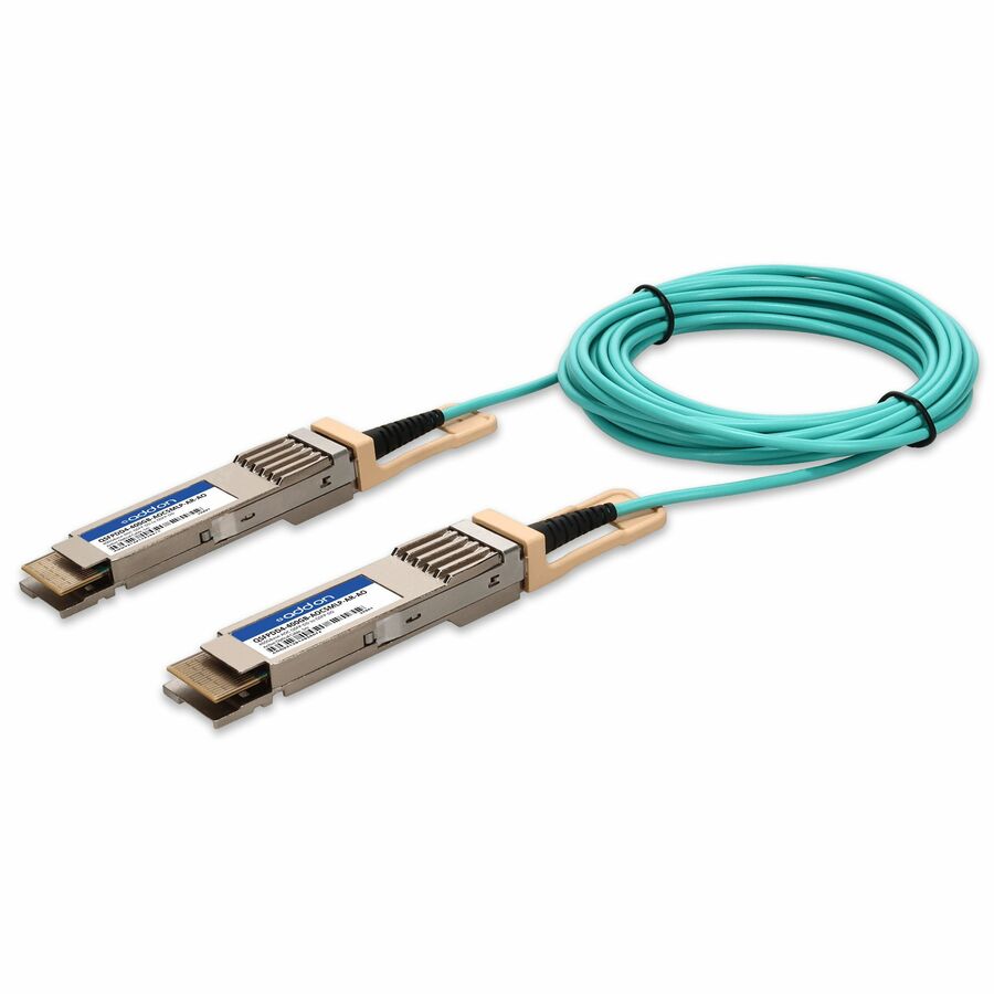 AddOn Arista Networks® Compatible TAA 400GBase-AOC QSFP-DD to QSFP-DD Low Power Active Optical Cable (850nm, MMF, 5m)