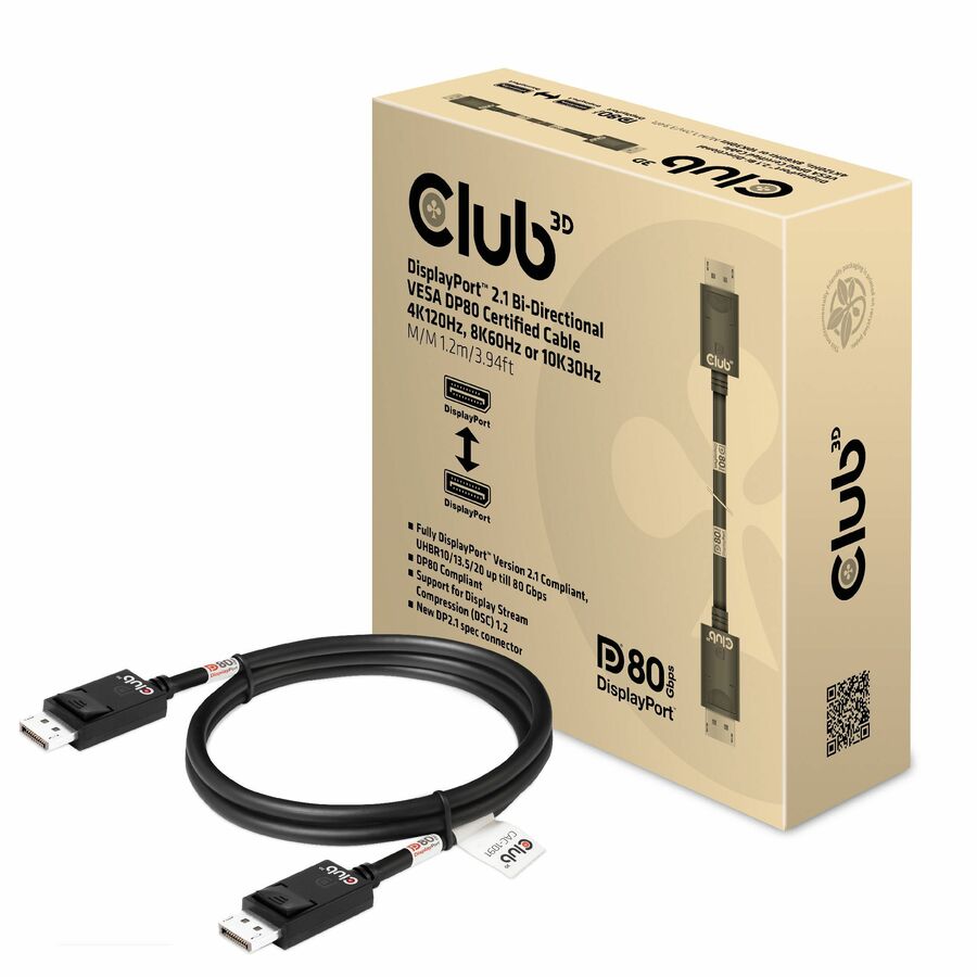 Club 3D DisplayPort Audio/Video Cable