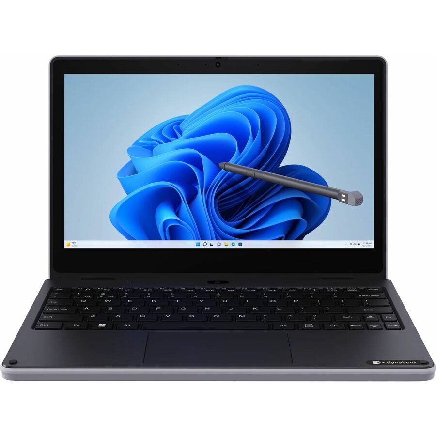 Dynabook E11W-A E11W-A3221ED 11.6" Touchscreen Convertible 2 in 1 Notebook - HD - Intel N-Series N100 - 8 GB - 128 GB Flash Memory - English (US) Keyboard - Textured Black