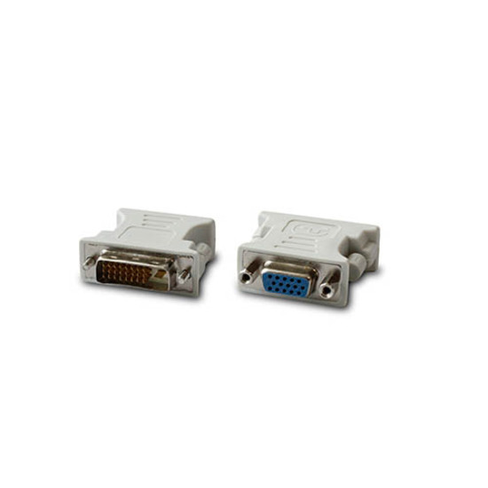 AddOn DVI-D Dual Link (24+1 pin) Male to VGA Female White Adapter For Resolution Up to 1920x1200 (WUXGA)