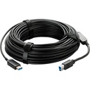 Vaddio 98ft USB 3.2 B to USB A Active Optical Cable - Plenum Rated - Black