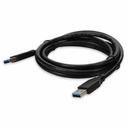 AddOn 15ft USB A 3.0 Male to Male Black Cable