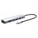 USB-C Dock/Hub with Card Reader, Ports (x5): Ethernet, HDMI, USB-A (x2) and USB-C, With Power Delivery (100W) to USB-C Port (Note additional USB-C wall charger and USB-C cable needed), USB 3.2 Gen 1, All Ports can be used at the same time, Universal