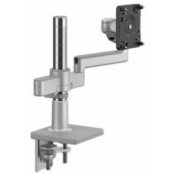 Humanscale M/Flex X21TBS Clamp Mount for Monitor, Docking Station, Charging Station - Silver, Gray
