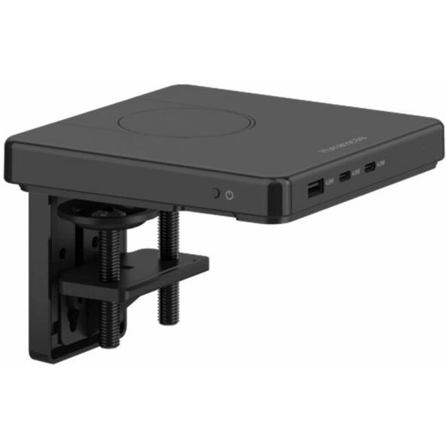 Humanscale M/Connect 3, M/Power Charging Hub, Clamp Mount, Black
