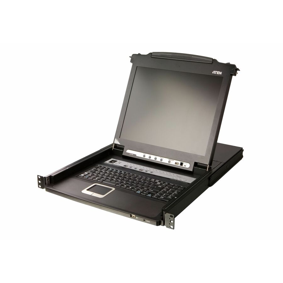 ATEN 16-Port PS/2-USB VGA Single Rail LCD KVM Switch