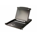ATEN 16-Port PS/2-USB VGA Single Rail LCD KVM Switch