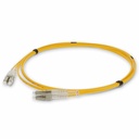 AddOn 10m LC to LC Yellow OM2 Duplex OFNR (Riser-Rated) Fiber Patch Cable