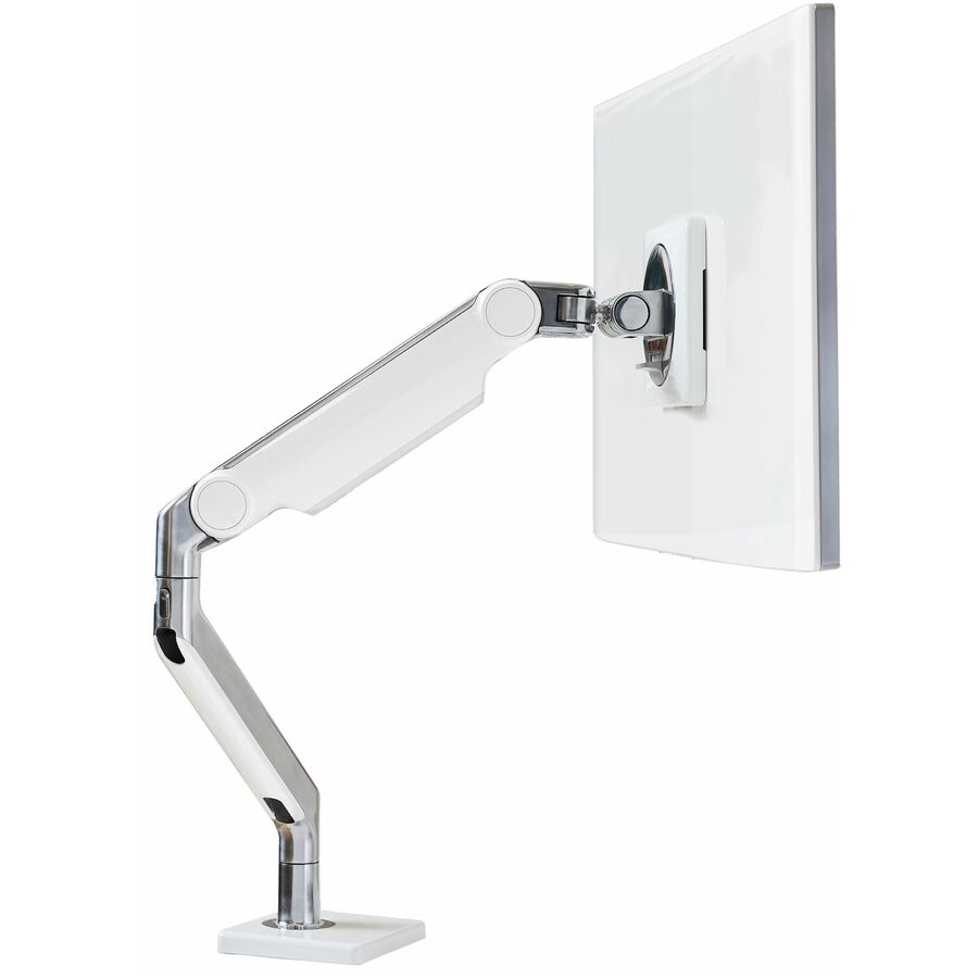 Humanscale M/Flex Mounting Arm for Monitor - Polished Aluminum, White