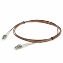 AddOn 5m LC to LC Brown OM4 Duplex OFNR (Riser-Rated) TAA Fiber Patch Cable