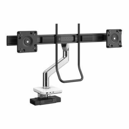 Humanscale M8.1 Mounting Arm for Monitor, Charging Station - Polished Aluminum, White