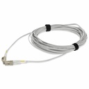 AddOn 3m LC to LC Gray OM4 Duplex OFNP (Plenum-Rated) Fiber Patch Cable