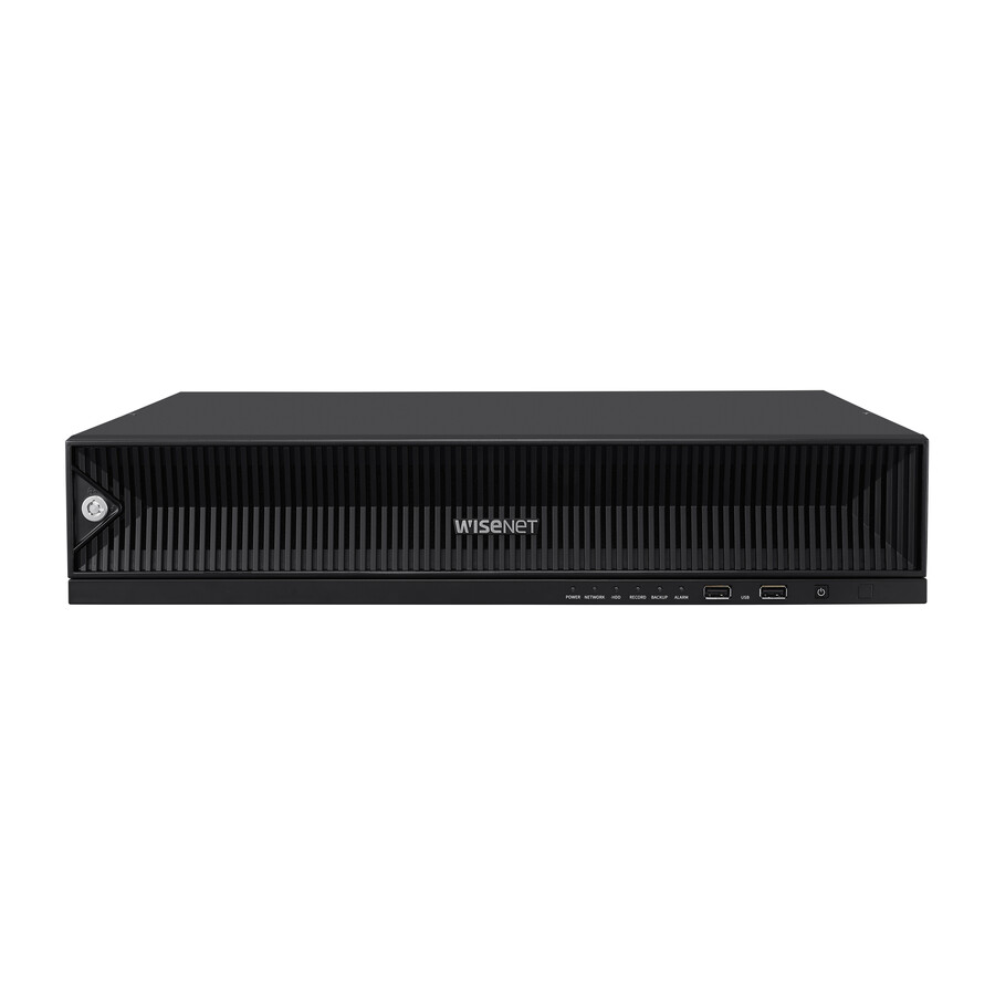 Wisenet 32CH 8K 400Mbps H.265 AI NVR - 24 TB HDD