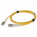 AddOn 6m LC to LC Yellow OM4 Duplex OFNR (Riser-Rated) TAA Fiber Patch Cable