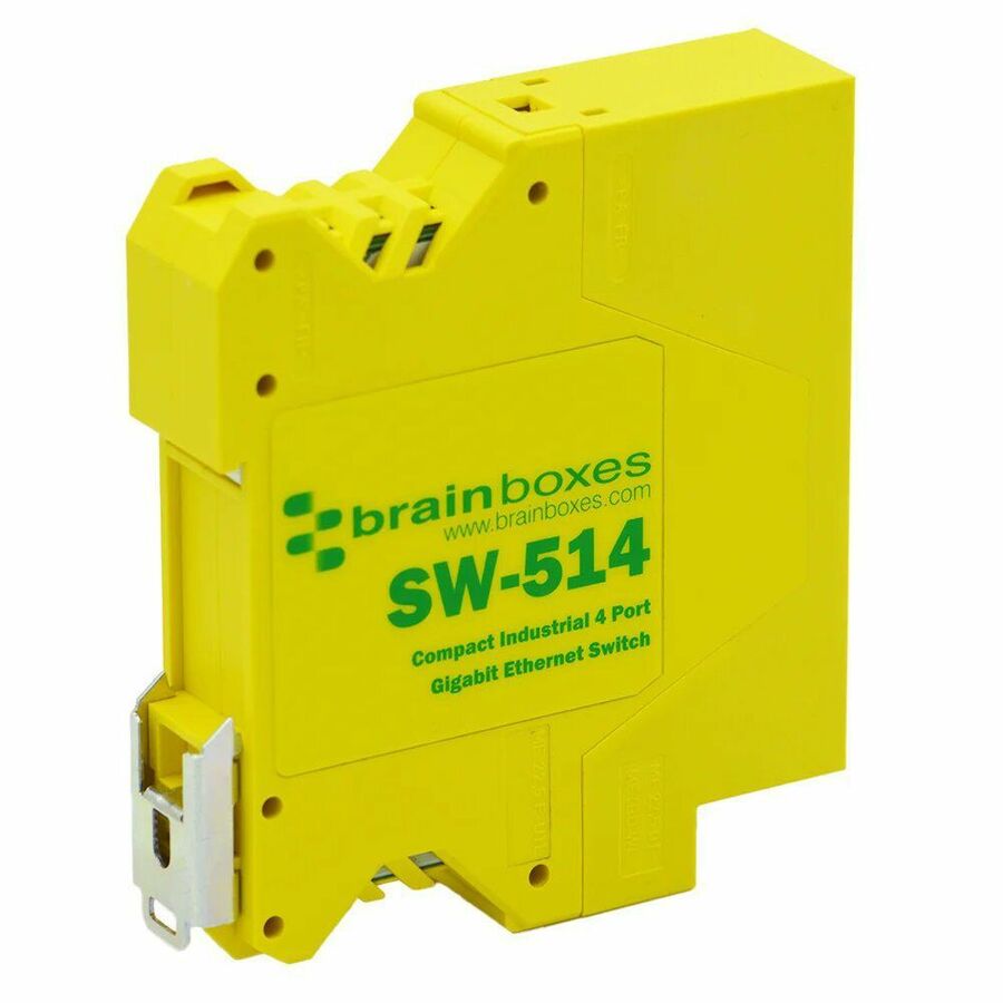 Brainboxes Compact Industrial 4 Port Gigabit Ethernet Switch
