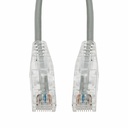 AddOn 25ft Gray CAT 6A Slim PVC Ethernet Cable Snagless Clear-Claw RJ-45 M/M