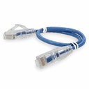AddOn 4ft Blue CAT 6A Slim PVC Ethernet Cable Snagless Clear-Claw RJ-45 M/M