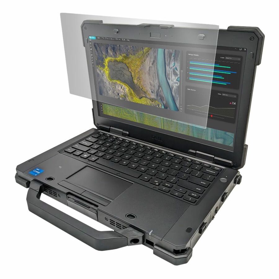 InfoCase Shatterproof Glass Screen Protector for Dell Latitude 7330 Rugged Extreme Laptop Transparent