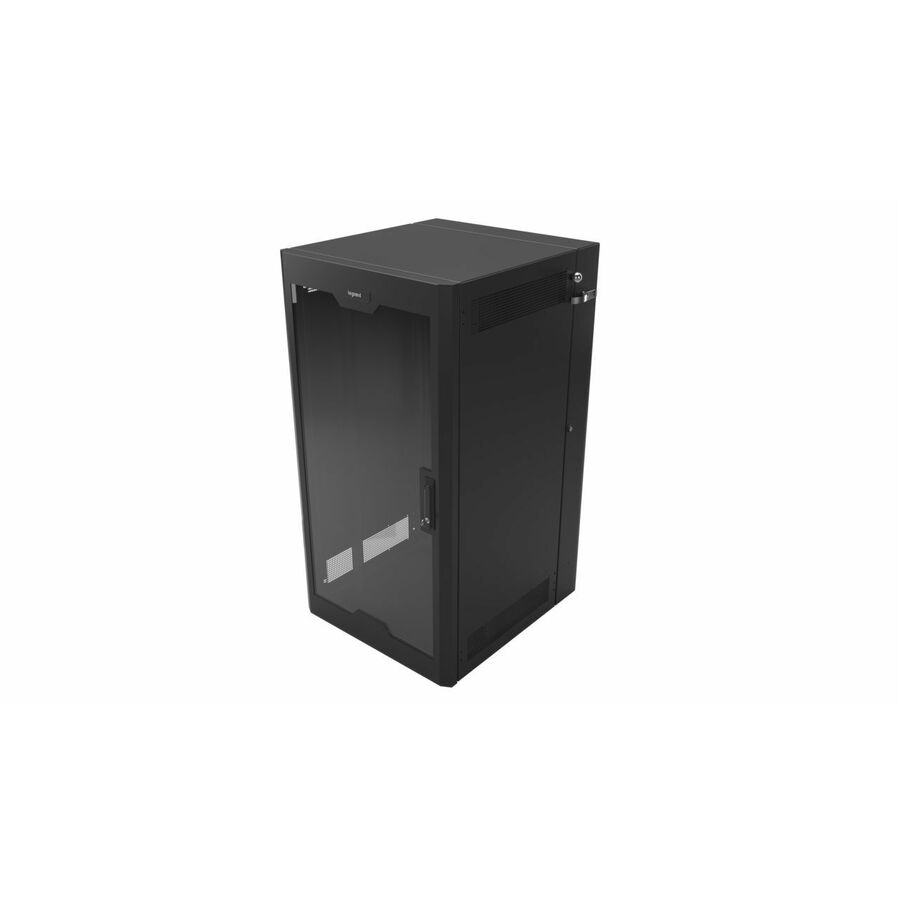 Ortronics Swing-Out Wall-Mount Ruggedized Cabinets, 26RU, Plexi Door
